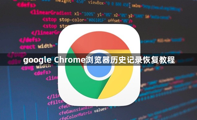google Chrome浏览器历史记录恢复教程1
