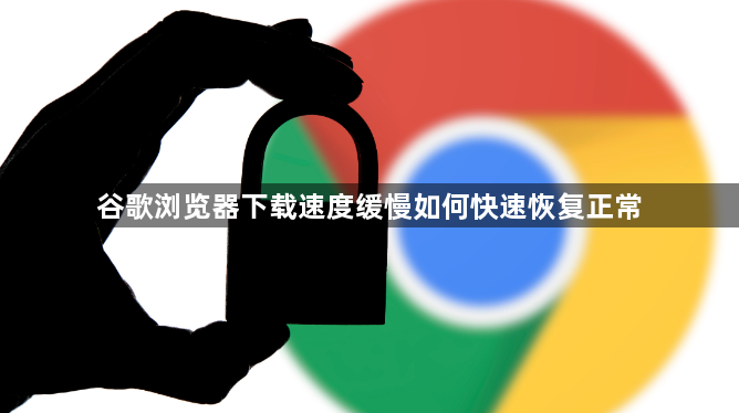 谷歌浏览器下载速度缓慢如何快速恢复正常1