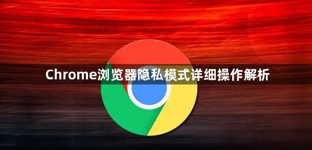 Chrome浏览器隐私模式详细操作解析1