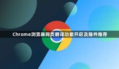 Chrome浏览器网页翻译功能开启及插件推荐1