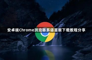 安卓端Chrome浏览器多语言版下载教程分享1