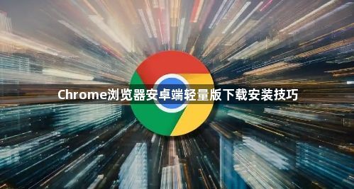 Chrome浏览器安卓端轻量版下载安装技巧1