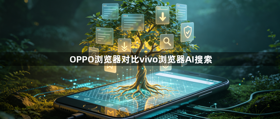OPPO浏览器对比vivo浏览器AI搜索1