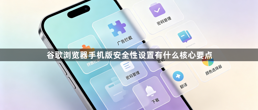 谷歌浏览器手机版安全性设置有什么核心要点1