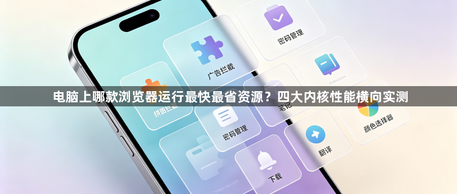 电脑上哪款浏览器运行最快最省资源？四大内核性能横向实测1