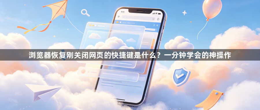 浏览器恢复刚关闭网页的快捷键是什么？一分钟学会的神操作1