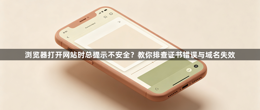 浏览器打开网站时总提示不安全？教你排查证书错误与域名失效1