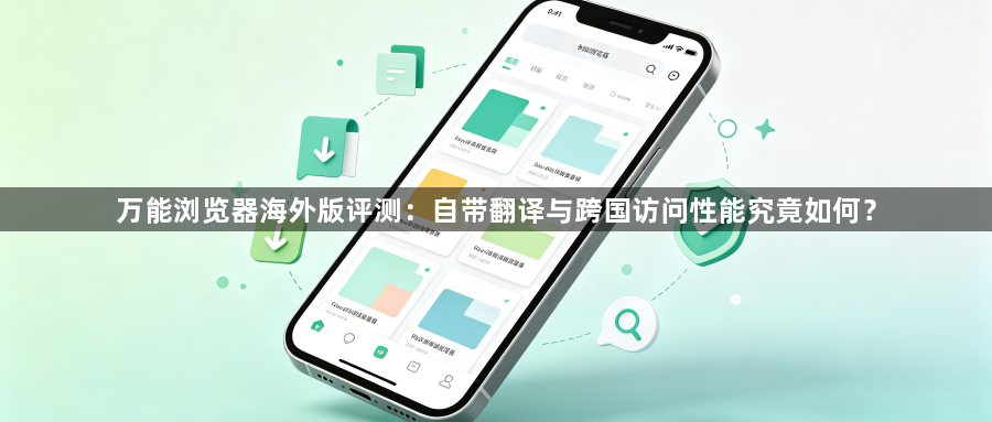 万能浏览器海外版评测：自带翻译与跨国访问性能究竟如何？1