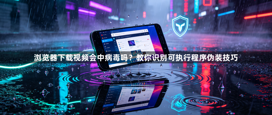 浏览器下载视频会中病毒吗？教你识别可执行程序伪装技巧1