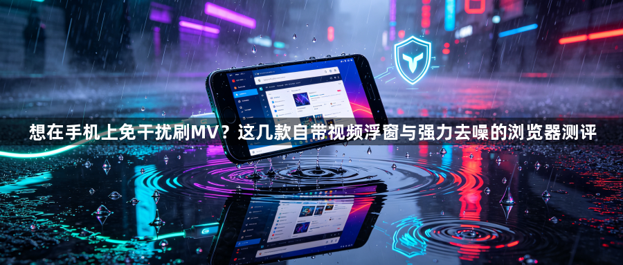 想在手机上免干扰刷MV？这几款自带视频浮窗与强力去噪的浏览器测评1